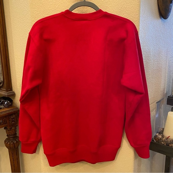 Vintage LEE Hard Rock Cafe Honolulu Embroidery Red Sweater Size Medium-Unisex - Picture 3 of 8